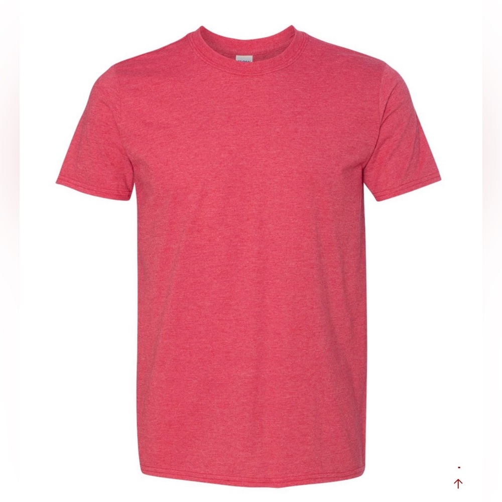 Heather Red Unisex T-Shirt Gildan Soft Style 6400
